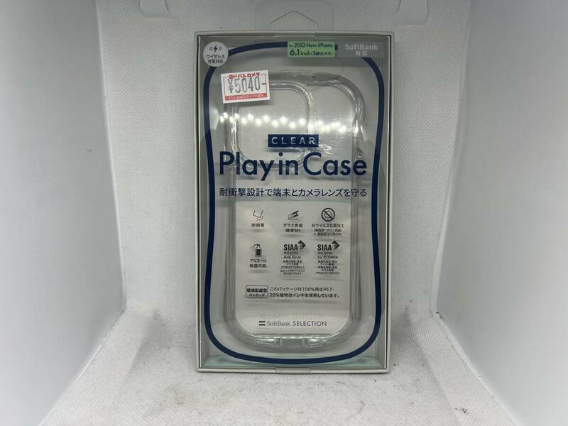 SoftBank SELECTION Play in Case iPhone 15 pro 耐衝撃 クリアケース　新品未使用品