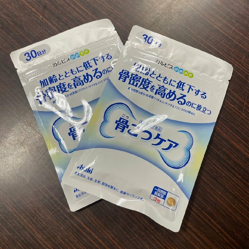 未開封☆カルピス健康通販 骨こつケア 機能性表示食品 アサヒ 30日分×2袋 骨密度 サプリ