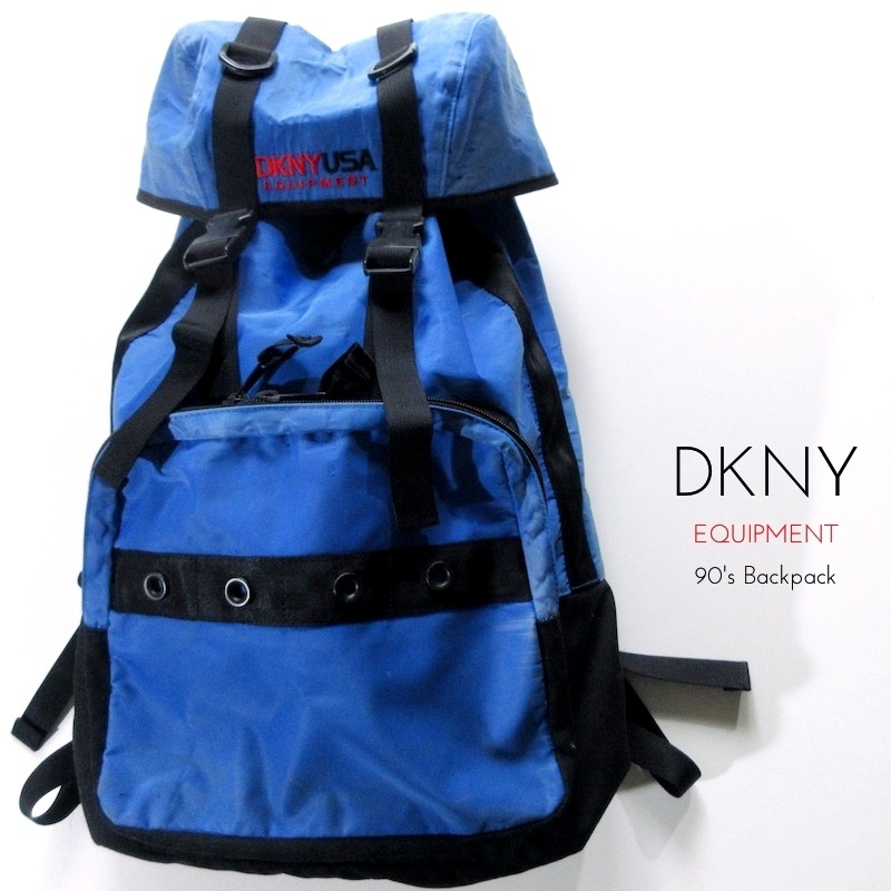 【DKNY EQUIPMENT / USA】90s VINTAGE バックパック ブルー!! （90年代 ビンテージ リュックサック）