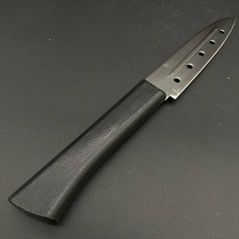 未使用 VIVA GOLD-CUT 包丁 庖丁 穴あき ペティナイフ knife 刃物 アウトドア キャンプ 調理器具 料理 刃渡り 約 10.5cm 全長 約 21cm