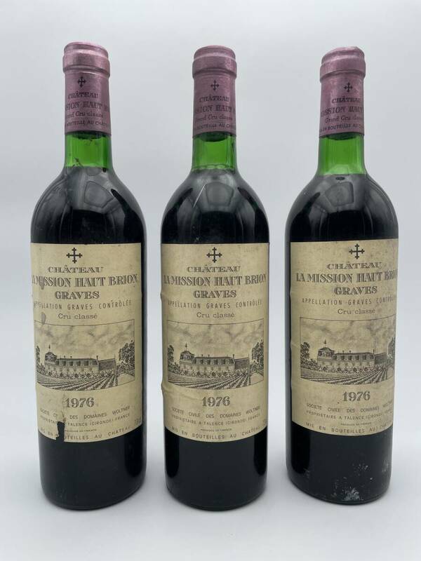 Chateau Mission Haut-Brion 1976 3bottles / シャトー ミッション オー ブリオン 1976 3本セット