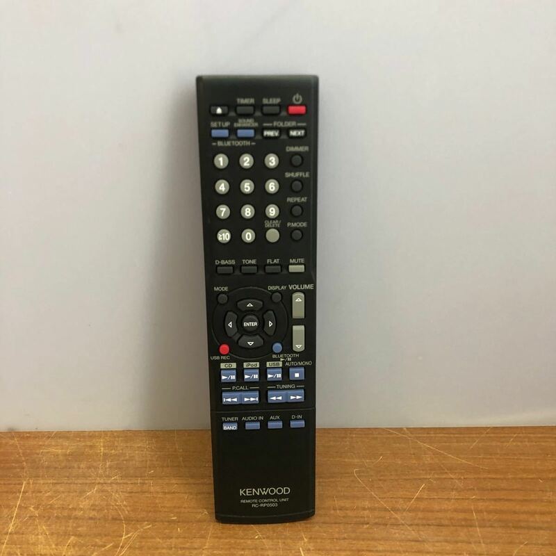 動作品 KENWOOD ケンウッド ミニコンポ(K-531/R-K531)用 リモコン RC-RP0503