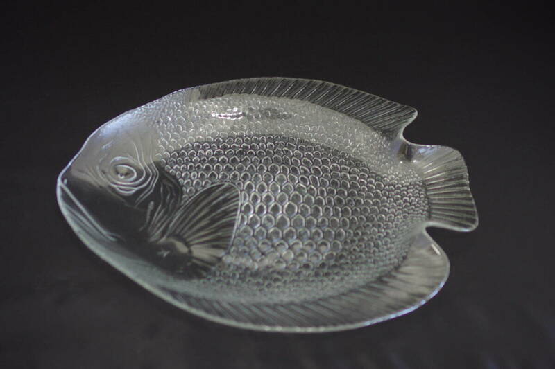 arcoroc poisson 魚プレート　ガラス皿