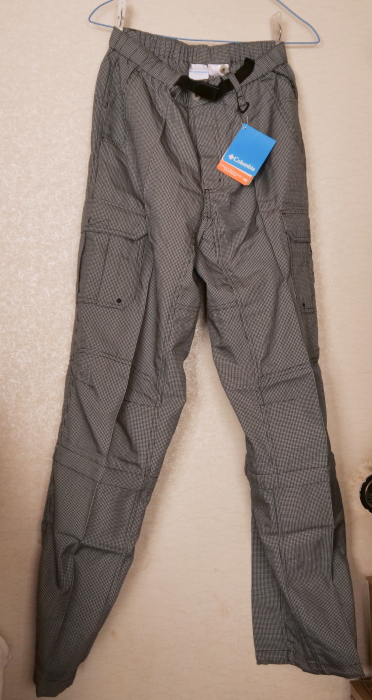 Columbia コロンビア Woodbridge Convertible Pant size:M Cool Grey Check 【未使用品】検索：ジップオフパンツ カーゴパンツ