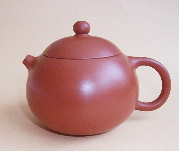 〈小貴妃〉茶壷（西施壷）（朱色・4杯）中国茶器・小さくて可愛い急須【台湾・三希製】