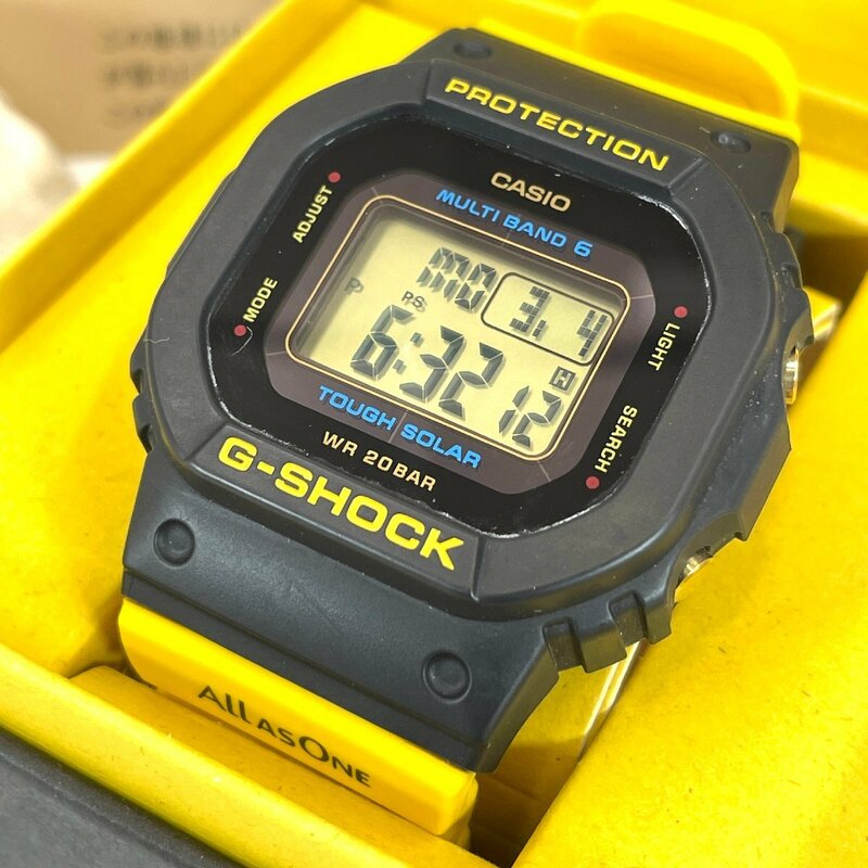 6742-60 CASIO カシオ G-SHOCK ジーショック 腕時計 GMD-W5600K イルクジ 2023 アイサーチジャパン コラボ 電波ソーラー イエロー