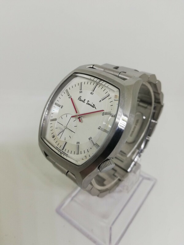 【稼働品】Paul Smith ポールスミス 1045-T001467 ナンバーセブン メンズクォーツ腕時計 WH