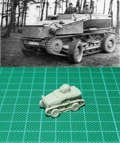 レジンキット 1/144 WWII German Sdkfz254 Armored Scour Car