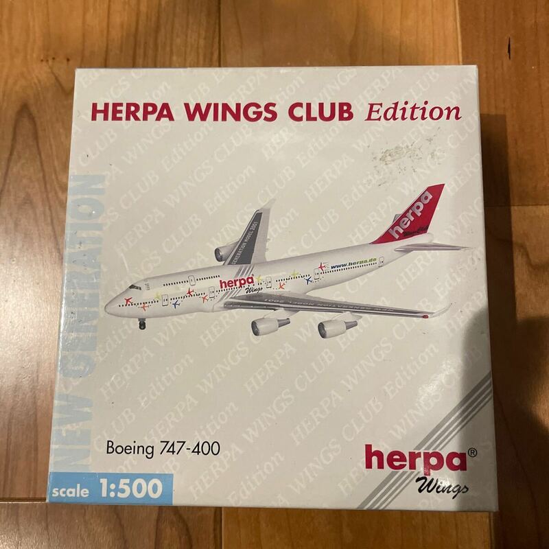 【限定モデル】herpa 512404 1/500 Boeing 747-400 herpa club edition ヘルパ