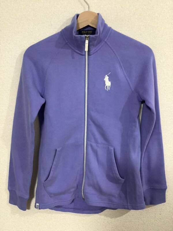 POLO GOLF RALPHLAUREN ポロゴルフ　ラルフローレン　ジップアップスウェット　ジャージ　パープル　ゴルフウェア　レディース