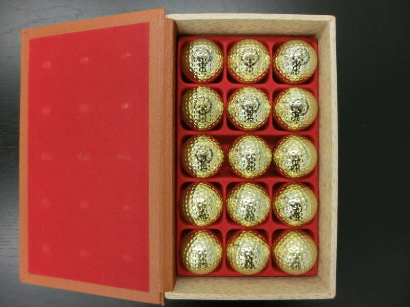 未使用品　CMGP　Special　Golf　Balls　金色（ゴールド　ゴルフボール）　１５個　