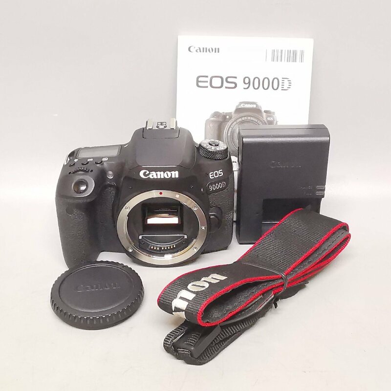 美品 動作品 Canon EOS 9000D キヤノン イオス ボディ デジタル一眼レフカメラ 充電器 取扱説明書 ストラップ付 Z5241