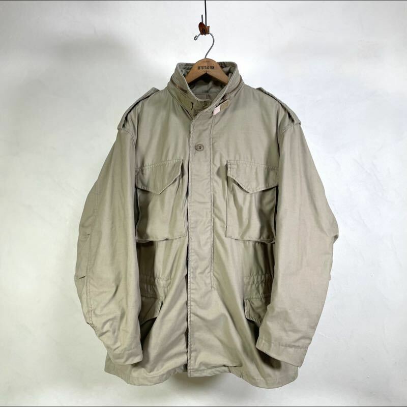 USA製 alpha社 m-65 field jacket カーキ large regular フィールドジャケット u.s.army made in usa 90s vintage ヴィンテージ 米軍