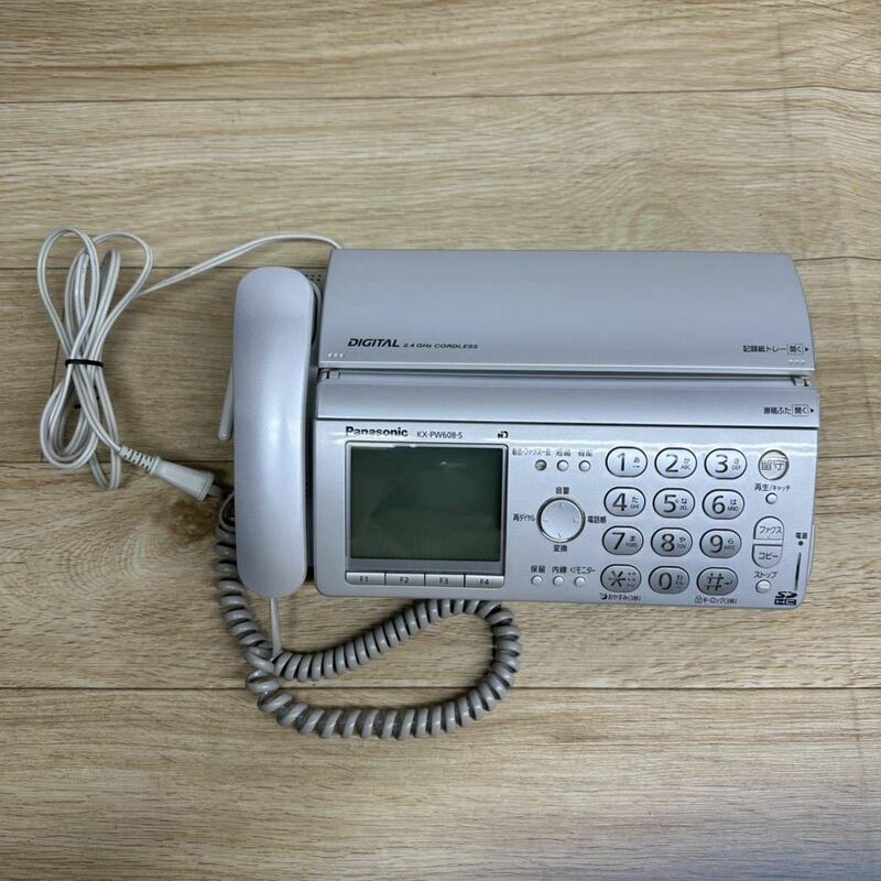 パナソニック おたっくす FAX電話 親機 KX-PW608-S Panasonic 通電確認のみ【管2704Z】