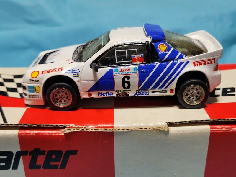  starter レジンキット製作完成品　FORD RS200 Rallye ACROPOLE 1986 1/43 made in FRANCE 