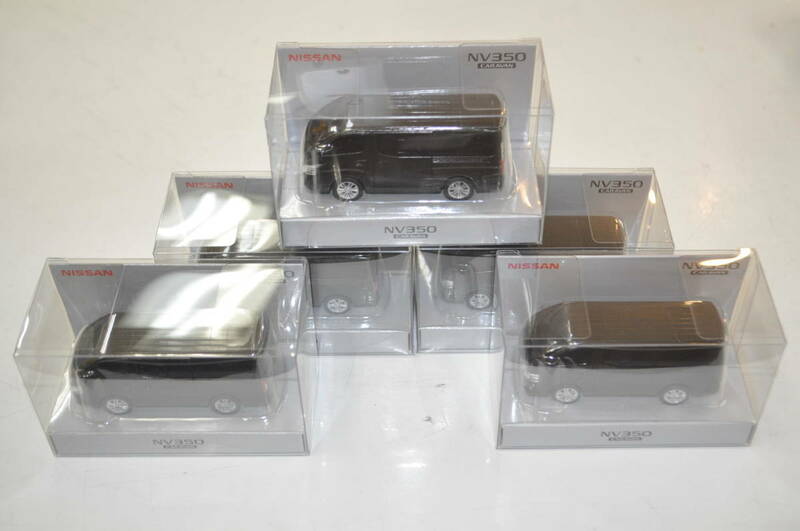 AK◎未使用非売品 NISSAN 日産 CARAVAN キャラバン NV350 プルバックミニカー 5点セット