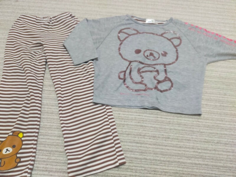 リラックマのパジャマ(七分袖)①☆サイズ130☆双子☆