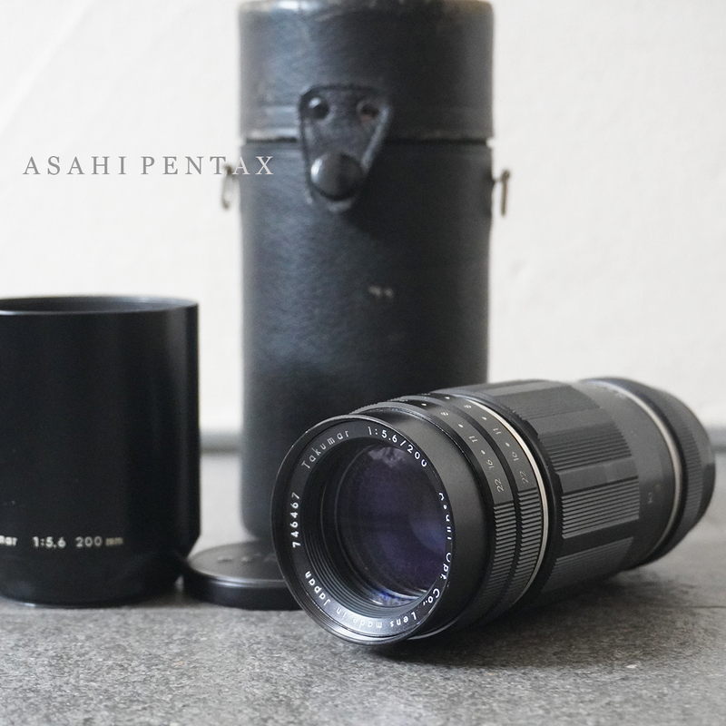 美品 アサヒ ペンタックス ASAHI PENTAX Takumar F5.6 200mm プリセット絞り M42 マウント レンズ 一眼レフ 交換 タクマー