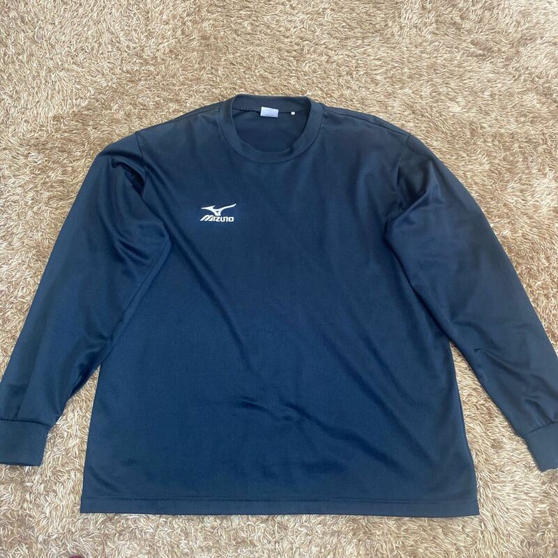 t46 MIZUNO 長袖スポーツTシャツ サイズO表記 インドネシア製