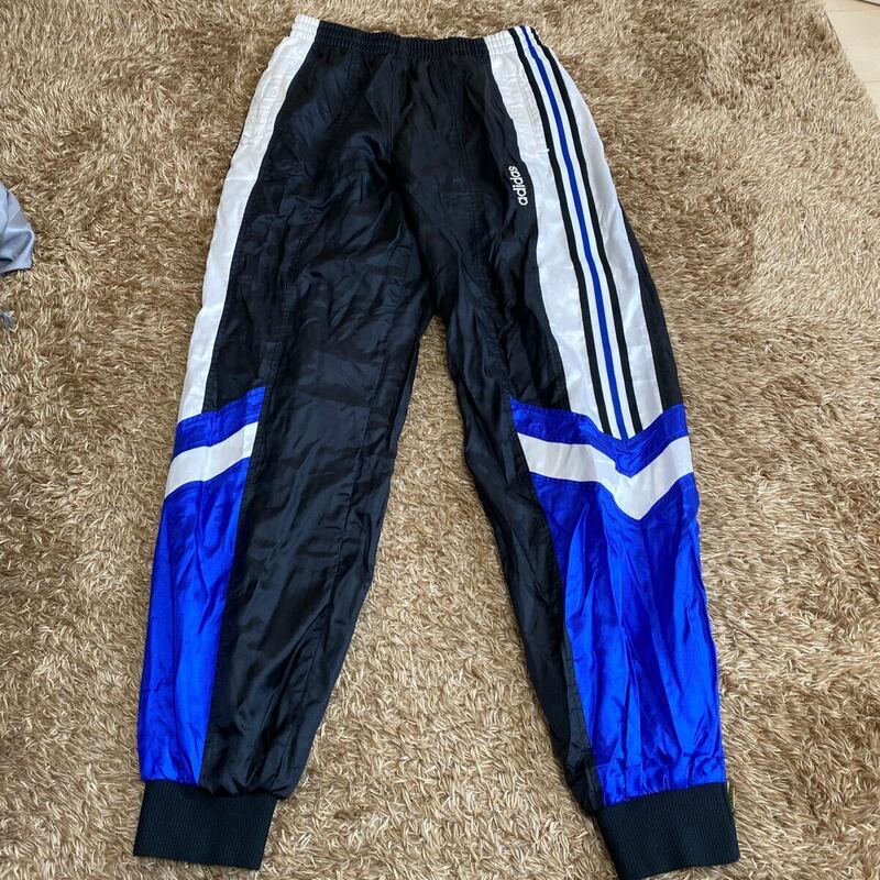 t48 adidas 古着 ナイロンパンツ サイズO表記 日本製