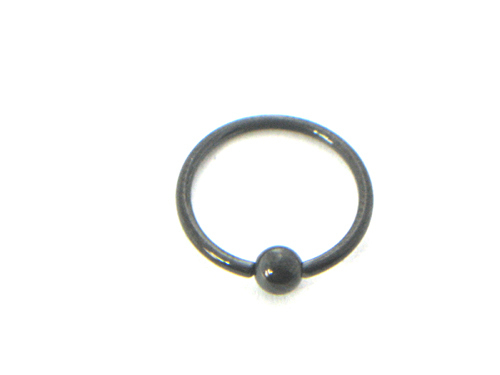再値下げ　ブラック　黒　316サージカルステンレス・リング　18G　10mm　3mm拍卖