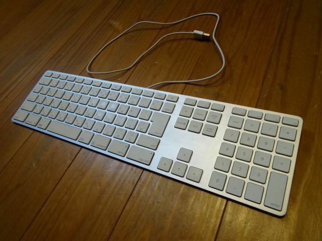 動作確認済 Appleアップル 純正 USBキーボード 有線 シルバー Keyboard 