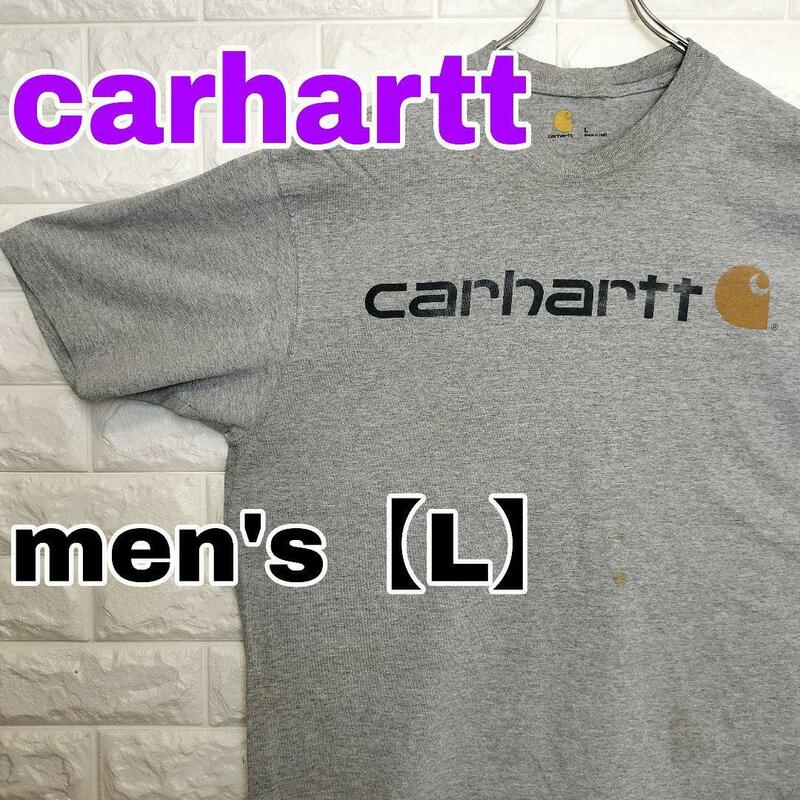 B656【carhartt】半袖Tシャツ【メンズL】グレー