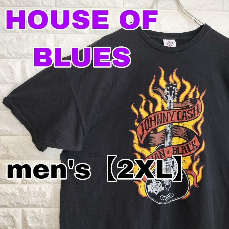 B635【HOUSE OF BLUES】半袖Tシャツ【メンズ2XL】ブラック