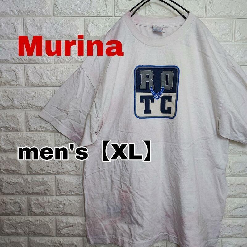 A222【Murina】プリントTシャツ　半袖【メンズXL】ホワイト