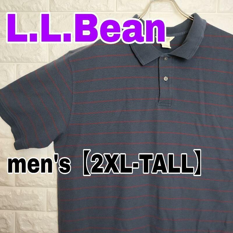 B740【L.L.Bean】半袖ポロシャツ【メンズ2XL−TALL】