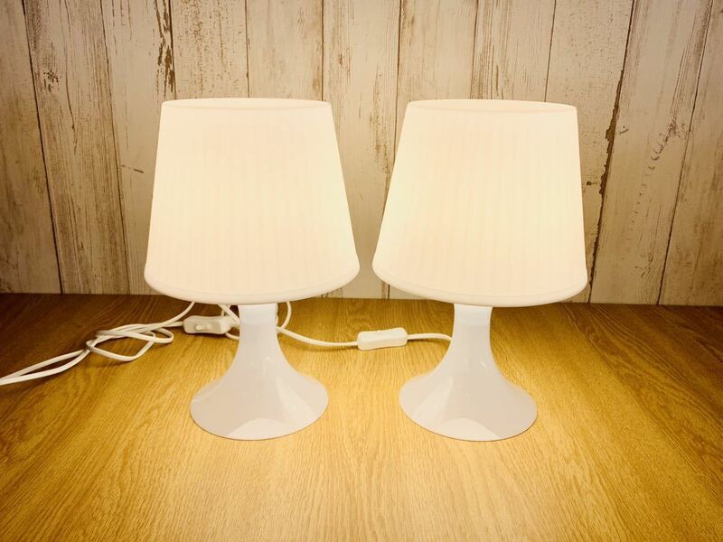 IKEA イケア LAMPAN ラムパン テーブルランプ スタンドライト ホワイト 照明 インテリア