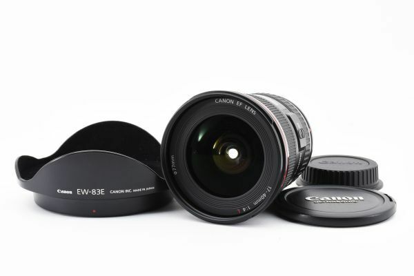 完動美品 Canon Zoom Lens EF 17-40mm F4 L USM Wide Lens 超広角 ズームレンズ キヤノン EF フルサイズ対応 AF一眼レフ用 交換レンズ #148