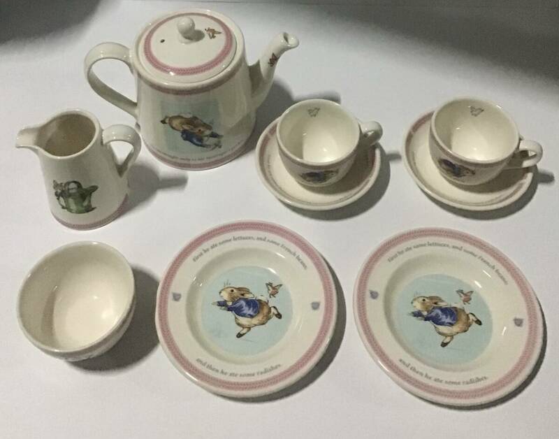 廃盤　Wedgwood Peter Rabbit Child's Tea Set　9PCE ウェッジウッド　チャイルドティーセット　チルドレンズ　箱付き