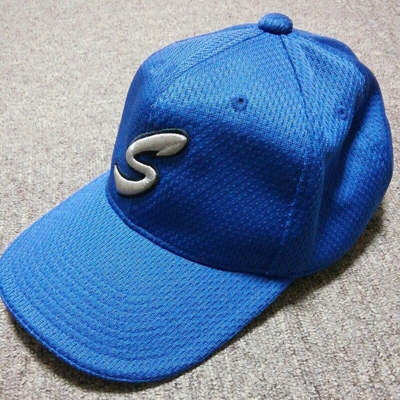 ★【古着】REWARD(レワード)　帽子(キャップ)　青(ブルー)
