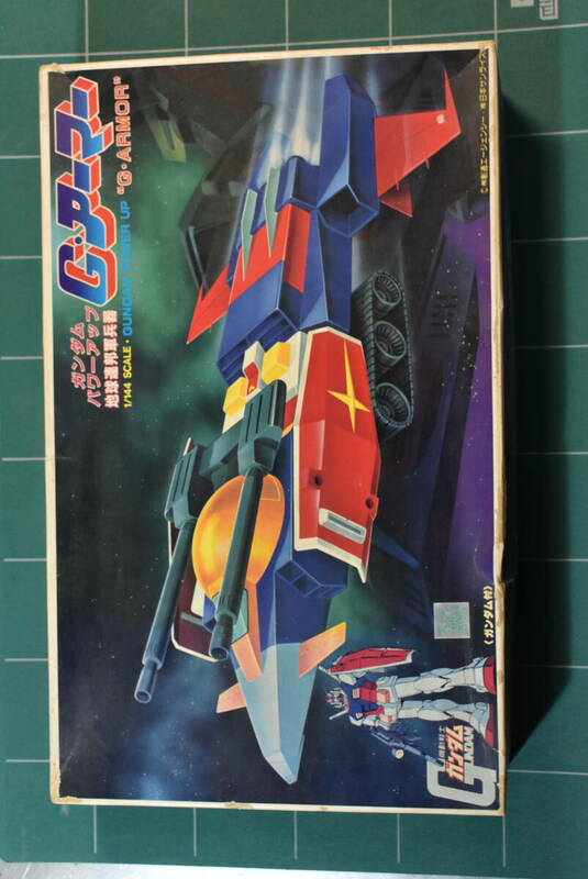 Qm248 旧キット 1981's vtg Bandai 1:144 G-Armor w/Gundam 地球連邦軍兵器 Gアーマー 説明図 箱 部品取 旧バンダイ 【JAN無し】 60サイズ