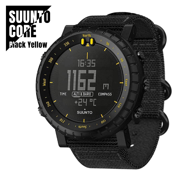 国内正規品 SUUNTO CORE スント コア Black Yellow TX ブラックイエロー アウトドアウォッチ 腕時計 SS050276000 ★新品