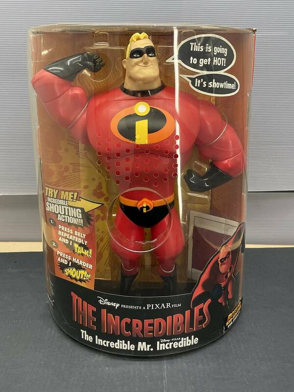 2925)埼玉県新座市から THE INCREDIBLES ミスター インクレディブル ディズニー トーキング フィギュア Mr.Incredible アメリカン雑貨