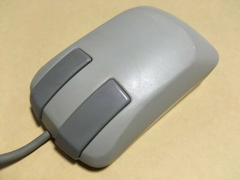 NEC　PC-9801用純正マウス　角型コネクタ　マウスB型　PC98対応マウスB型（分解、調整、漂白清掃済み、動作確認済み）送料込み