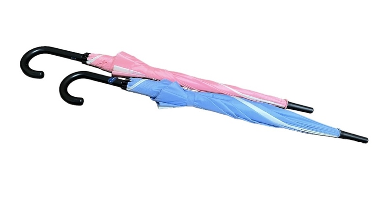 ディズニーリゾート 限定 ワンタッチ傘 2本セット ブルー/ホワイト ピンク/ホワイト 60cm 公式グッズ 雨具 ミッキーマウス 
