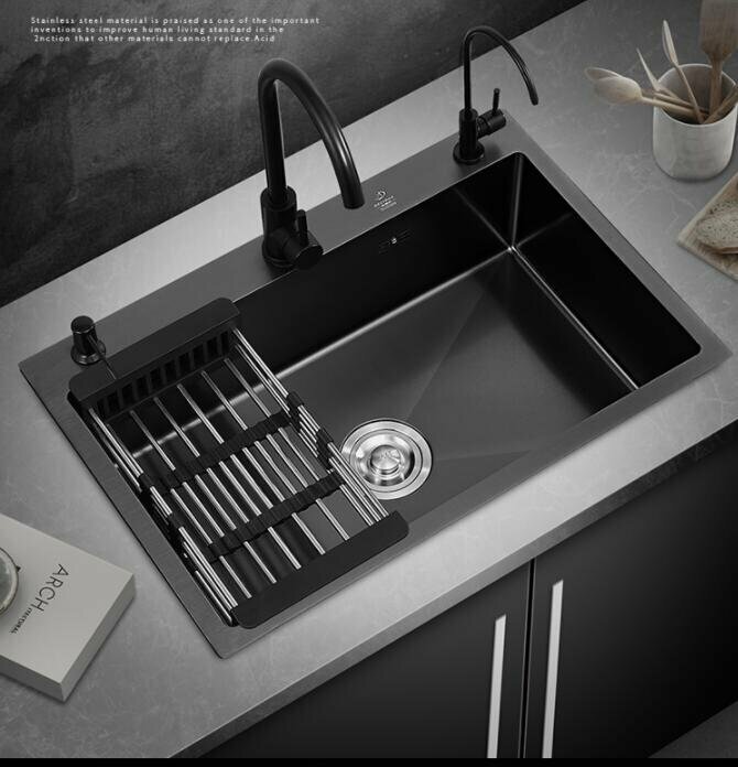 台所 304ステンレス厚さ単溝水槽セット大きい単溝の洗濯皿の食器洗い池 手入れが簡単 業務用 家庭用 大容量 簡単に取付