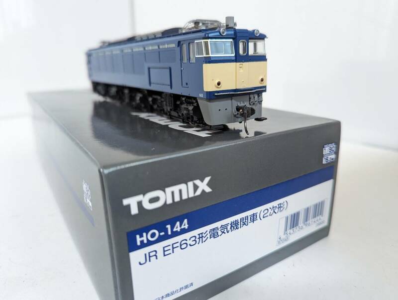 美品 動作確認済み 0319タ上 HOゲージ HO-144 JR EF63形電気機関車(2次形) 鉄道模型 トミックス トミーテック TOMIX