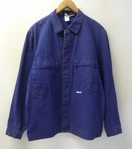 ◆国内正規 kempel ケンペル コットン　シャツ ジャケット サイズ48 ブルー系