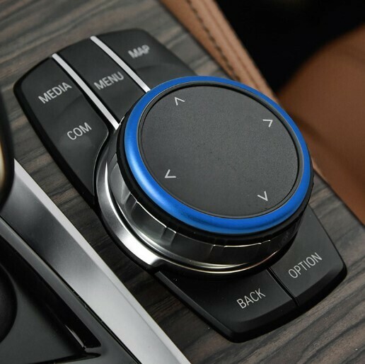 デザイン性UP♪ BMW iDrive コマンド ダイヤル リング 青 M2 F87 CS コンペティション エディションブラックシャドウ 2シリーズ