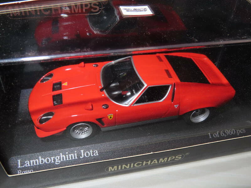 ミニカー 1/43 ミニチャンプス 1/43 Lamborghini Jota 1970(レッド) 
