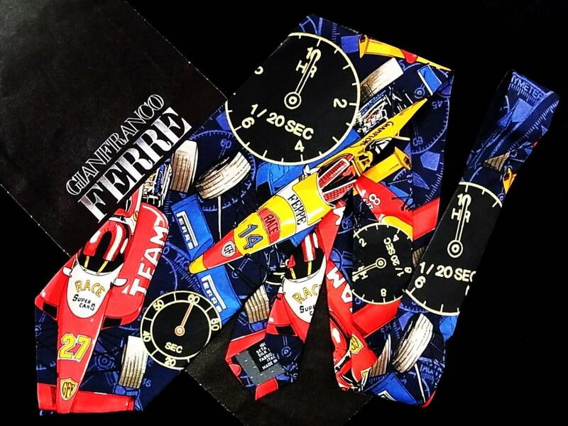 *:.*:【新品N】8370【ＦEＲＲＥ】ジャンフランコ フェレ【F１・スーパーカー・自動車】ネクタイ