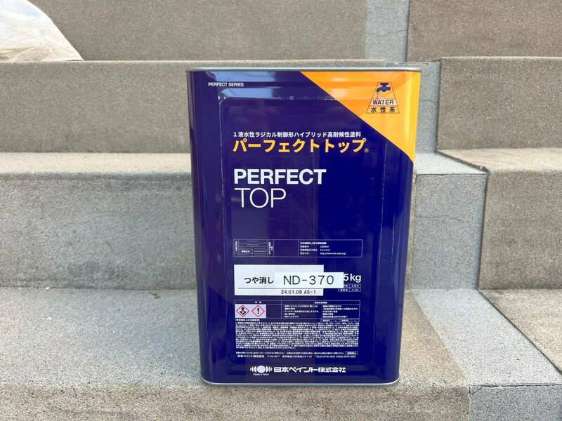 日本ペイント　ニッペ　パーフェクトトップ　全艶消し　塗料　塗装　ペンキ　ND-370　水性　約１４キロ