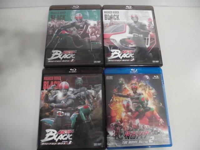 仮面ライダーBLACK Blu‐ray BOX 全3巻 ＋ THE MOVIE 2 国内正規品 美品 即決 ブルーレイ