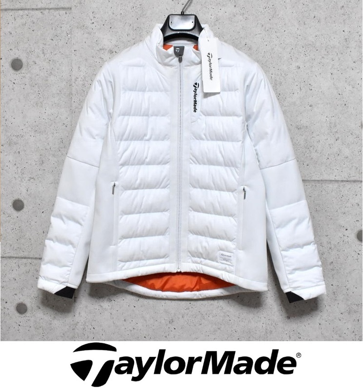 【送料無料】新品 Taylor Made 防風 保温 中綿ジャケット S 定価37400円 ホワイト ◆ テイラーメイド ゴルフ