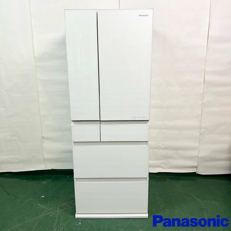 [Panasonic/パナソニック] ノンフロン冷凍冷蔵庫 NR-F556HPX-W 6ドア 550L 20年製 観音開き アルベロホワイト/C3557