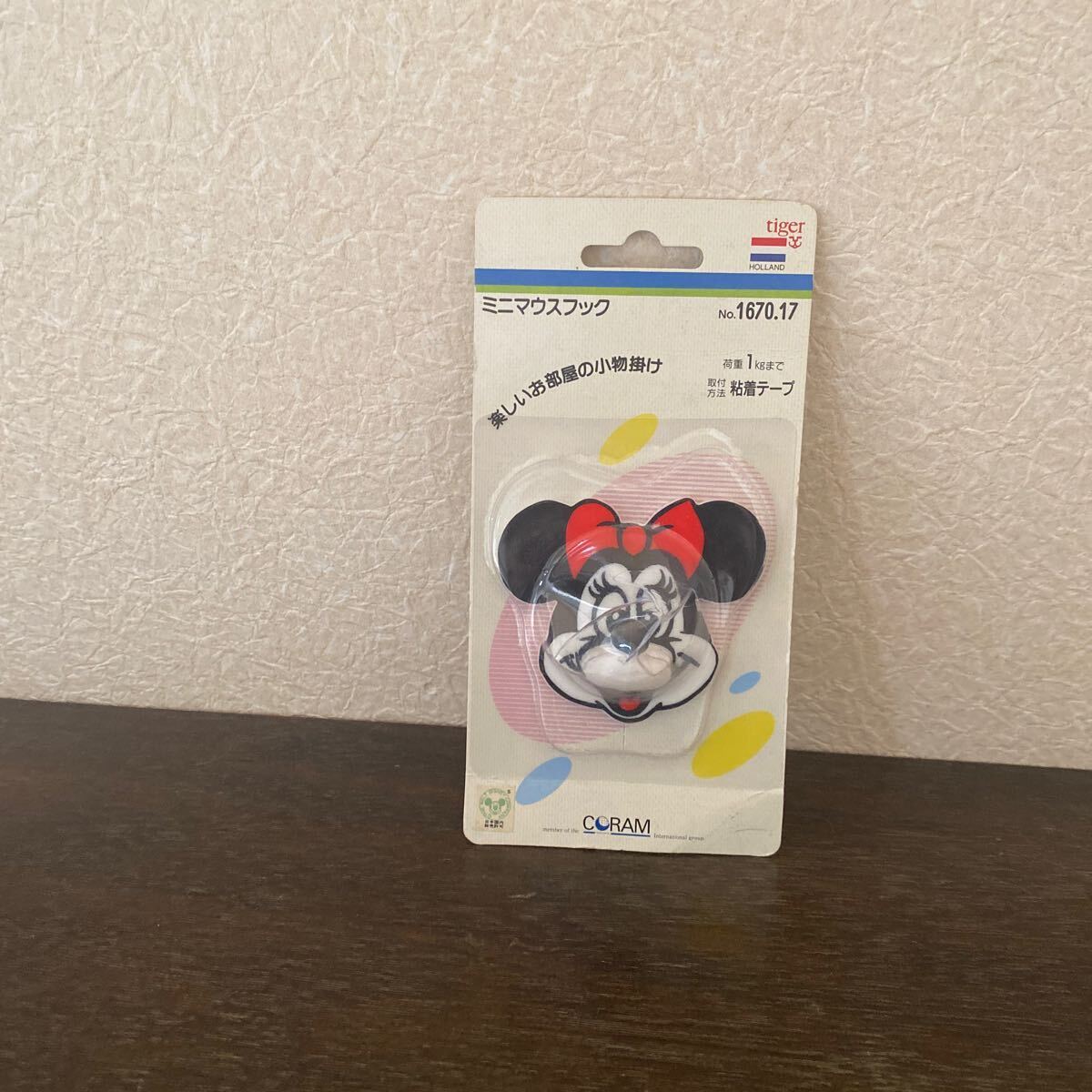 ミニーマウスフック フック ミニーマウス ミニー ディズニー オランダ製 レア アンティーク レトロ 新品未開封 値下げ